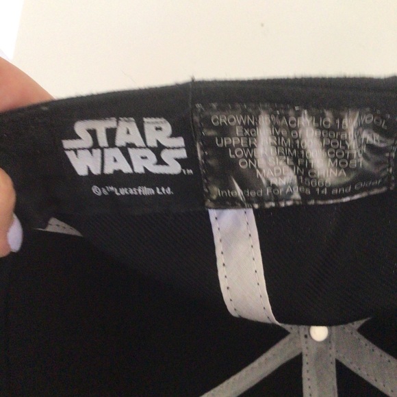 STAR WARS THE FORCE AWAKENS GORRA VII BLACK SNAPBACK HAT OSFM - Picture 11 of 15